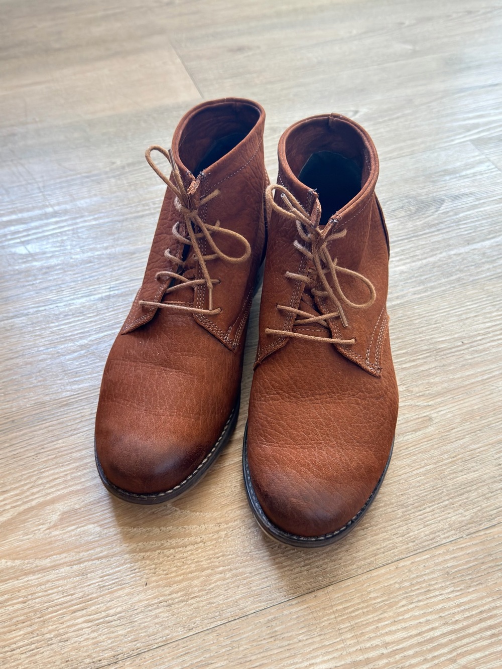 Josef Seibel Women's Tan Lace-Up Ankle Boots